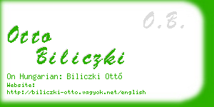 otto biliczki business card