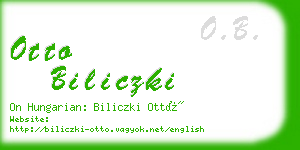 otto biliczki business card